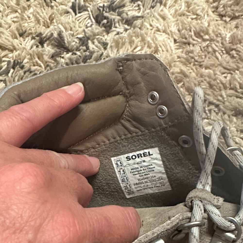 Sorel Taupe Lace-Up Boots - Picture 5 of 5